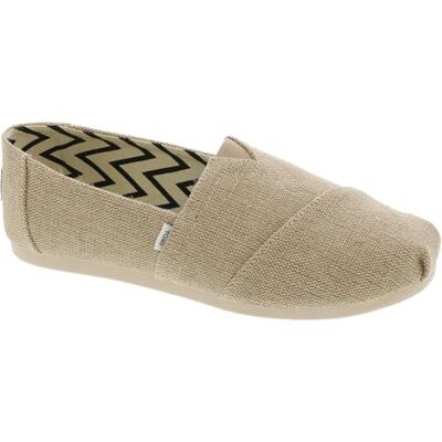TOMS Alpargata Heritage canvas loafer platt, Naturligt ofärgat, 42.5 EU TOMS Alpargata Heritage canvas loafer platt, Naturligt ofärgat, 42.5 EU