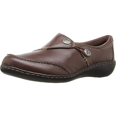 Clarks kvinnors Ashland Lane Q Slip-On Loafer, rödwood, 9 UK Narrow Clarks kvinnors Ashland Lane Q Slip-On Loafer, rödwood, 9 UK Narrow