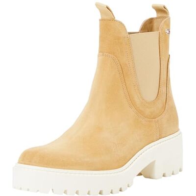 Tommy Hilfiger kvinnors flagga mocka Mid Heel Chelsea Western Boot, Grön, 5 UK, gRÖN, 38 EU Tommy Hilfiger kvinnors flagga mocka Mid Heel Chelsea Western Boot, Grön, 5 UK, gRÖN, 38 EU