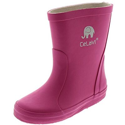 Celavi barn flickor vattentäta gummistövlar, 100% naturgummi regnkängor, storlek: 19, färg: rosa, 1147 Celavi barn flickor vattentäta gummistövlar, 100% naturgummi regnkängor, storlek: 19, färg: rosa, 1147