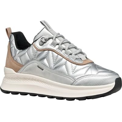 Geox Dam D SPHERICA ACTIF X2 sneakers, silver, 36 EU, silver, 36 EU Geox Dam D SPHERICA ACTIF X2 sneakers, silver, 36 EU, silver, 36 EU