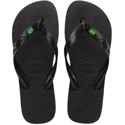 Havaianas Top Brasilien, Flip Flop, Unisex Vuxna, Svart, 35/36 EU Havaianas Top Brasilien, Flip Flop, Unisex Vuxna, Svart, 35/36 EU