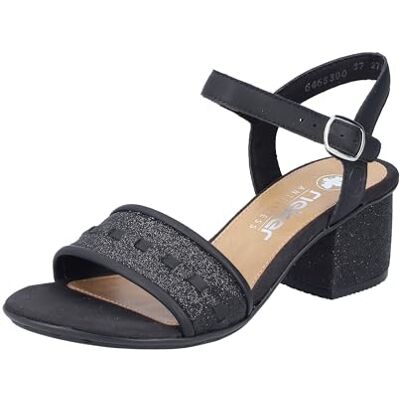 Rieker Damer 64653 sandal, svart, 38 EU Rieker Damer 64653 sandal, svart, 38 EU
