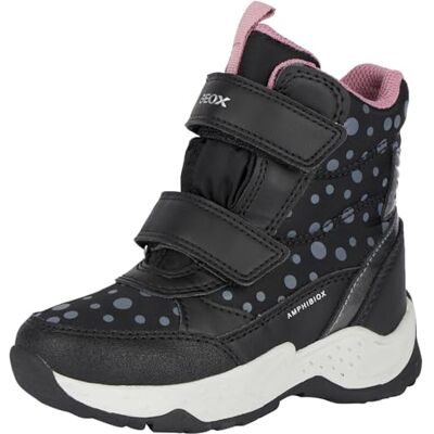 Geox dam J Sentiero Girl B Stövletter, Svart Dk Silver, 38 EU Geox dam J Sentiero Girl B Stövletter, Svart Dk Silver, 38 EU