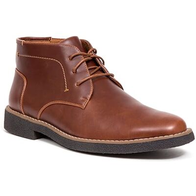 Deer Stags Bangor chukka herrstövlar med minnesskum, vardaglig, bekväm klänning, Röd slät, 9 Deer Stags Bangor chukka herrstövlar med minnesskum, vardaglig, bekväm klänning, Röd slät, 9