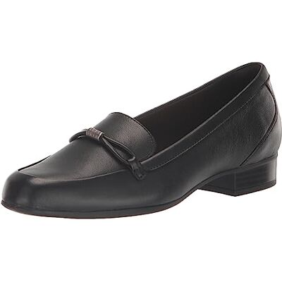 Clarks Juliet Shine Loafer för kvinnor, Svart läder, 38 EU Clarks Juliet Shine Loafer för kvinnor, Svart läder, 38 EU