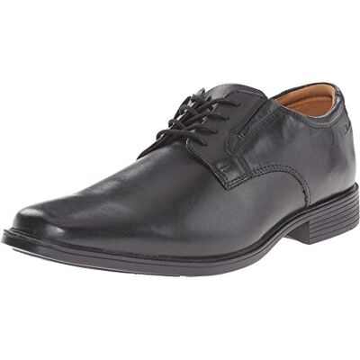 Clarks Tilden Plain Mens Black Leather, 7.5 Clarks Tilden Plain Mens Black Leather, 7.5