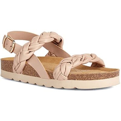 Geox Dam D BRIONIA HIGH Sandal, Nude, 36 EU, naken, 36 EU Geox Dam D BRIONIA HIGH Sandal, Nude, 36 EU, naken, 36 EU