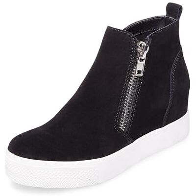 Steve Madden Damer Wedgie gymnastikskor, Svart Svart 001-37 EU Steve Madden Damer Wedgie gymnastikskor, Svart Svart 001-37 EU