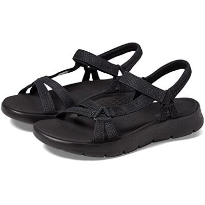 Skechers Dam GO Walk Flex Sandal Sublim, Svart textil, 41 EU Skechers Dam GO Walk Flex Sandal Sublim, Svart textil, 41 EU