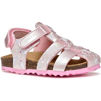 Geox B Sandal Chalki Girl Unisex Multifärg, Ljusrosa, 22 EU Geox B Sandal Chalki Girl Unisex Multifärg, Ljusrosa, 22 EU