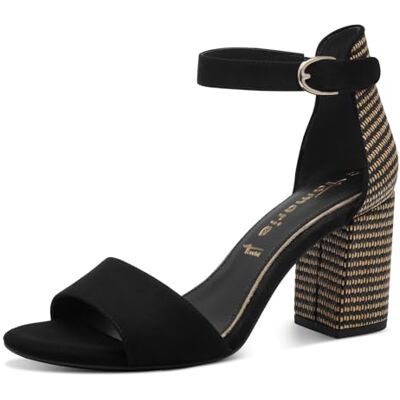 Tamaris dam 1-28356-42 sandal med klack, svart comb, 42 EU Tamaris dam 1-28356-42 sandal med klack, svart comb, 42 EU