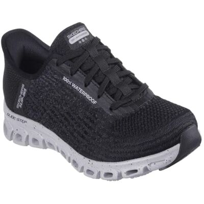 Skechers Dam vattentät Glide Step Rainy Day Sneaker, Svart/grå = bkgy, 39 EU Skechers Dam vattentät Glide Step Rainy Day Sneaker, Svart/grå = bkgy, 39 EU