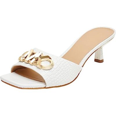Michael Kors Dam Amal Kittensandal, Optiskt vit, 40.5 EU Michael Kors Dam Amal Kittensandal, Optiskt vit, 40.5 EU