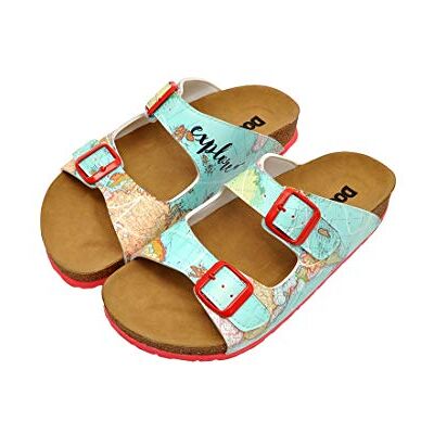 DOGO Damer Stella Sandal, flerfärgad Mångfärgad 38 EU DOGO Damer Stella Sandal, flerfärgad Mångfärgad 38 EU