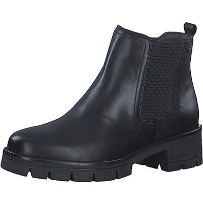 Tamaris Comfort Dam 8-85412-41 läder komfort passform utbytbar fotbädd klassiska vardagsskor Chelsea-stövlar, svart, 41 EU Weit Tamaris Comfort Dam 8-85412-41 läder komfort passform utbytbar fotbädd klassiska vardagsskor Chelsea-stövlar, svart, 41 EU Weit