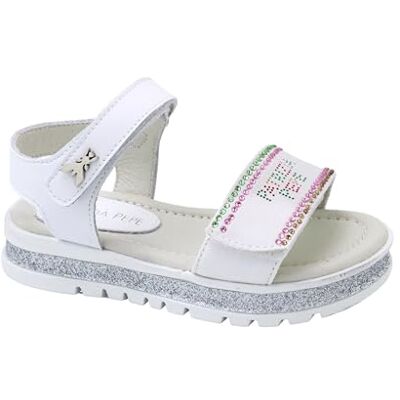 Patrizia Pepe Kids PK301.16_28 platt sandal, EU, flerfärgad, 28 EU Patrizia Pepe Kids PK301.16_28 platt sandal, EU, flerfärgad, 28 EU