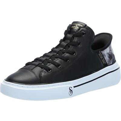 Skechers Herr Snoop Hund: Snoop One-Og Handfree Slip-ins Sneaker, svart/vit, 5 Skechers Herr Snoop Hund: Snoop One-Og Handfree Slip-ins Sneaker, svart/vit, 5