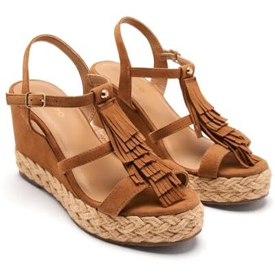 GIOSEPPO ELDERON, espadrille-kilsandaler för kvinnor, läder, 39 EU, Läder, 39 EU GIOSEPPO ELDERON, espadrille-kilsandaler för kvinnor, läder, 39 EU, Läder, 39 EU