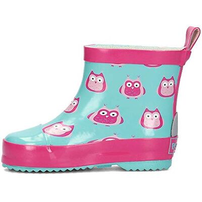 Playshoes Flickor gummistövlar nyckelpiga låga slip-on stövlar, Turkos, 18 EU Playshoes Flickor gummistövlar nyckelpiga låga slip-on stövlar, Turkos, 18 EU