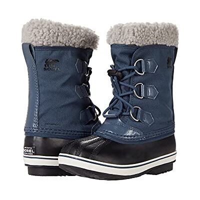 Sorel Yoot PAC vattentäta vinterstövlar i nylon för barn, blå (Kollegiate Navy x Super Blue F18), 32 EU, Blå uniform blå X svart, 27 EU Sorel Yoot PAC vattentäta vinterstövlar i nylon för barn, blå (Kollegiate Navy x Super Blue F18), 32 EU, Blå uniform blå X svart, 27 EU