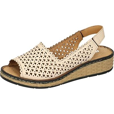 Manitu Damer 910163-08 sandaler, beige, 36 EU, Beige, 36 EU Manitu Damer 910163-08 sandaler, beige, 36 EU, Beige, 36 EU