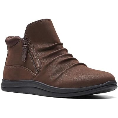Clarks kvinnors Breeze Range ankelstövel, Mörkbrun syntetisk, 8 Wide Clarks kvinnors Breeze Range ankelstövel, Mörkbrun syntetisk, 8 Wide