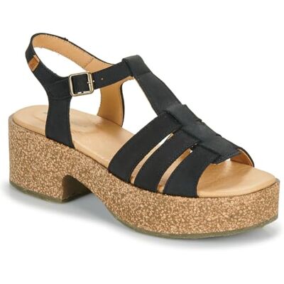 El Naturalista Dam Arbequina Heeled Sandal, Svart/Vit, 5 UK, Svart vit, 38 EU El Naturalista Dam Arbequina Heeled Sandal, Svart/Vit, 5 UK, Svart vit, 38 EU