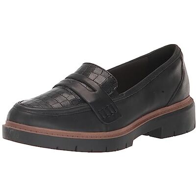 Clarks dam Westlynn Ayla Loafer, Svart läder, 38 EU Clarks dam Westlynn Ayla Loafer, Svart läder, 38 EU