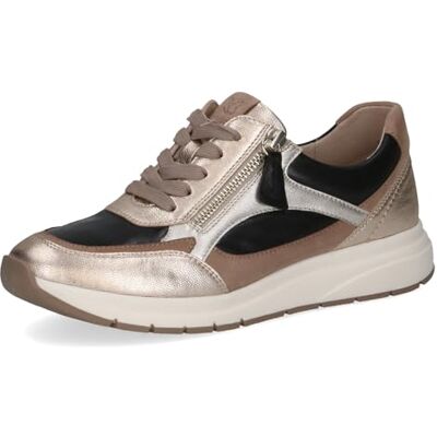 CAPRICE Damsneakers, svart/guld, 38 EU CAPRICE Damsneakers, svart/guld, 38 EU