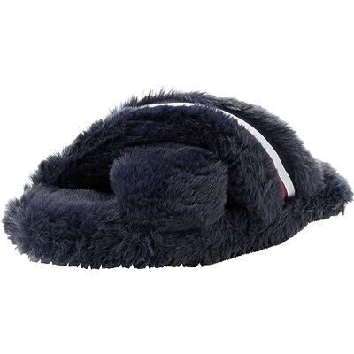 Tommy Hilfiger Dam päls kors rem hem toffel, Rymdblått, 36 EU Tommy Hilfiger Dam päls kors rem hem toffel, Rymdblått, 36 EU
