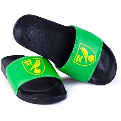 The Gift Scholars Unisex Norwich City Sliders, Norwich Sliders, 42/43 EU The Gift Scholars Unisex Norwich City Sliders, Norwich Sliders, 42/43 EU