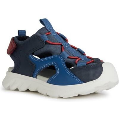 Geox Pojkar J Airadyum BO sandal, Marinblå röd, 20 EU Geox Pojkar J Airadyum BO sandal, Marinblå röd, 20 EU