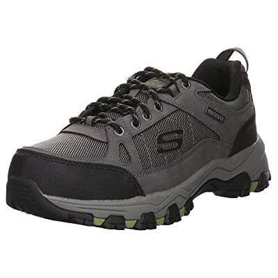Skechers Män Selmen Cormack vattentät låg profil vattentät snörning med keps tå sneaker, Träkolläder med syntetiskt nät, 42.5 EU Skechers Män Selmen Cormack vattentät låg profil vattentät snörning med keps tå sneaker, Träkolläder med syntetiskt nät, 42.5 EU