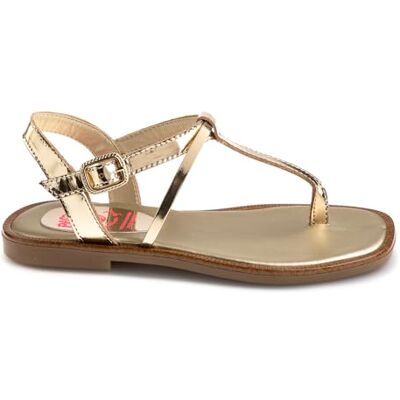 Pablosky Dalia 877980, platta sandaler, Guldfärgad, 35 EU Pablosky Dalia 877980, platta sandaler, Guldfärgad, 35 EU