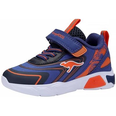 KangaROOS Pojkar unisex barn K-SLB Reef EV sneakers, marinblå/låga, 25 EU, Marin Flame, 25 EU KangaROOS Pojkar unisex barn K-SLB Reef EV sneakers, marinblå/låga, 25 EU, Marin Flame, 25 EU