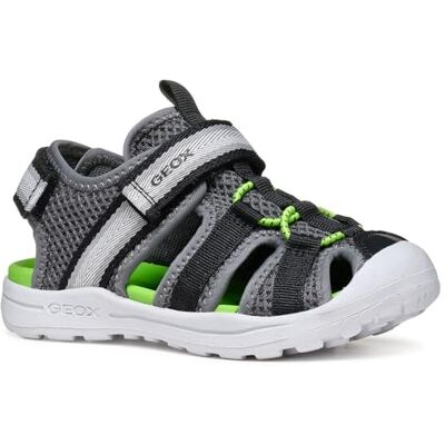 Geox J Vaniett Boy A, sandaler för barn, Mörkgrå grön, 38 EU Geox J Vaniett Boy A, sandaler för barn, Mörkgrå grön, 38 EU