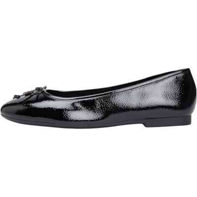 Tommy Hilfiger kvinnor HILIFGER patentbalett FW0FW09005 ballerinor, svart (svart), 37, Svart, 37 EU Tommy Hilfiger kvinnor HILIFGER patentbalett FW0FW09005 ballerinor, svart (svart), 37, Svart, 37 EU