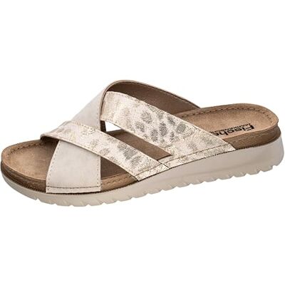 Fischer Markenschuh Fischer tofflor för kvinnor 566221, storlek:39 EU, Färg:beige Fischer Markenschuh Fischer tofflor för kvinnor 566221, storlek:39 EU, Färg:beige