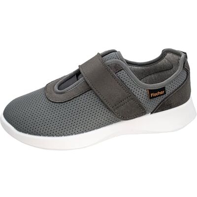 Fischer Markenschuh Fischer märkessko för kvinnor bekväma sneakers med kardborreband i grått Fischer Markenschuh Fischer märkessko för kvinnor bekväma sneakers med kardborreband i grått