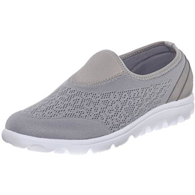Propét Propet Damer TravelActiv slip-on sneakers, silver, 9,5 2X-bred Propét Propet Damer TravelActiv slip-on sneakers, silver, 9,5 2X-bred