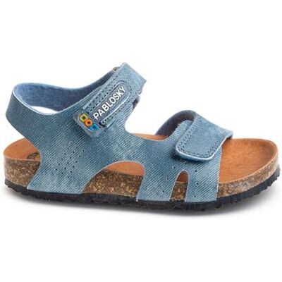 Pablosky Bio 516743, sandal, Blå, 34 EU bred Pablosky Bio 516743, sandal, Blå, 34 EU bred
