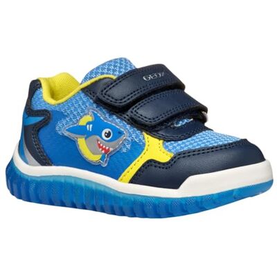 Geox Jungen B Lightyloo Boy A Sneaker, Marinblå azurblå, 10 UK Child Geox Jungen B Lightyloo Boy A Sneaker, Marinblå azurblå, 10 UK Child