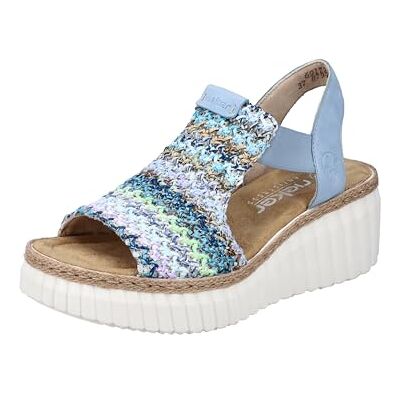 Rieker 69172 blå-multi/aqua, flerfärgad, 39 EU Rieker 69172 blå-multi/aqua, flerfärgad, 39 EU