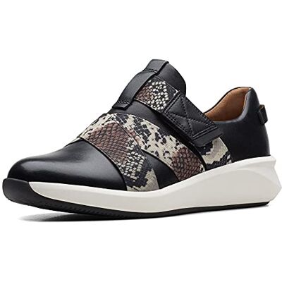 Clarks Un Rio Strap dam Sneaker Sneaker, svart, 39 EU Clarks Un Rio Strap dam Sneaker Sneaker, svart, 39 EU