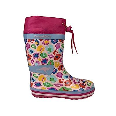 KangaROOS Flickor K-summerrain gummistövlar, Daisy Pink Leo, 30 EU KangaROOS Flickor K-summerrain gummistövlar, Daisy Pink Leo, 30 EU