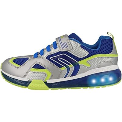 Geox pojkar Sneaker J Bayonyc Boy, Silver Royal, 31 EU Geox pojkar Sneaker J Bayonyc Boy, Silver Royal, 31 EU