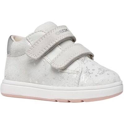 Geox Pojkar flickor B BIGLIA Girl C sneakers, vit/silver, 25 EU Geox Pojkar flickor B BIGLIA Girl C sneakers, vit/silver, 25 EU