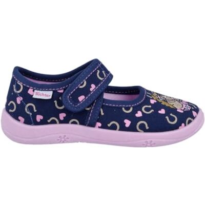 Richter Kinderschuhe Pojkar, flickor, Mia-tofflor, nautical (Stickhorse, 32 EU, Nautisk broderihäst, 32 EU Weit Richter Kinderschuhe Pojkar, flickor, Mia-tofflor, nautical (Stickhorse, 32 EU, Nautisk broderihäst, 32 EU Weit