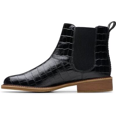 Clarks Cologne Arlo2 Womens Black Croc, 4.5 Clarks Cologne Arlo2 Womens Black Croc, 4.5